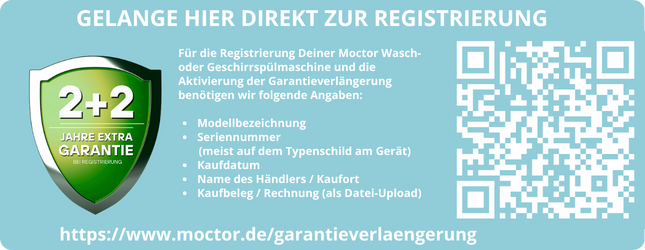 MOCTOR Garantie Waschmaschine